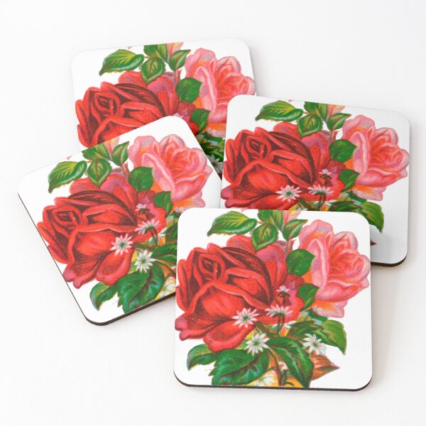 Item preview, Drawing of a flower bouquet with red roses and daisies  romantic painting designed and sold by Lady-Frost.