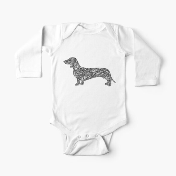 Retro 1970/'s Style Dachshund Dog Silhouette Doxen Cracked Distressed T-Shirt