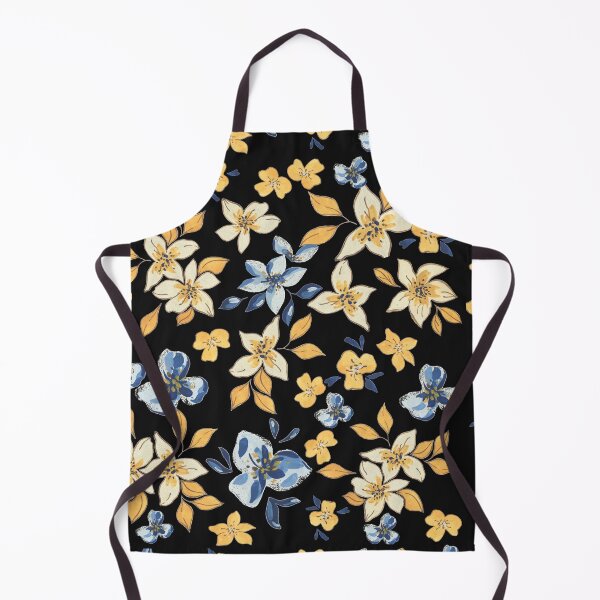 Item preview, Fall Autumn flowers on black background designed and sold by Eve :).