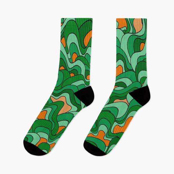 Item preview, Abstract pattern - orange and green. designed and sold by K.S ART.