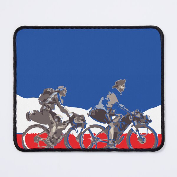 Item preview, France French  flag Bikepacking gravel bike solo travel travelling by bike bikepacker  designed and sold by angelpardo.