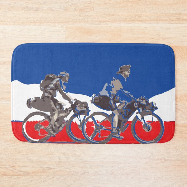 Item preview, France French  flag Bikepacking gravel bike solo travel travelling by bike bikepacker  designed and sold by angelpardo.