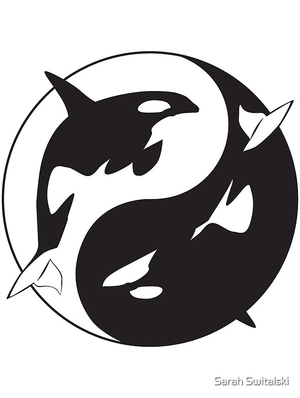 “Orca Yin Yang” by Sarah Switalski | Redbubble