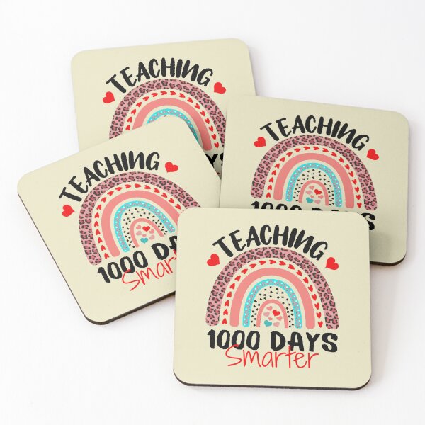 Item preview, Teaching 1000 days Smarter Happy 1000th Day Of School Rainbow Teacher designed and sold by SweetbeStore.