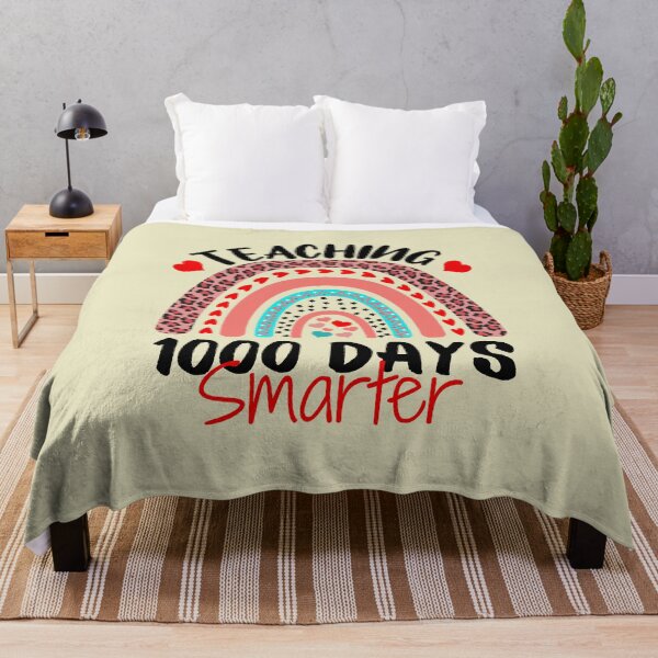 Item preview, Teaching 1000 days Smarter Happy 1000th Day Of School Rainbow Teacher designed and sold by SweetbeStore.