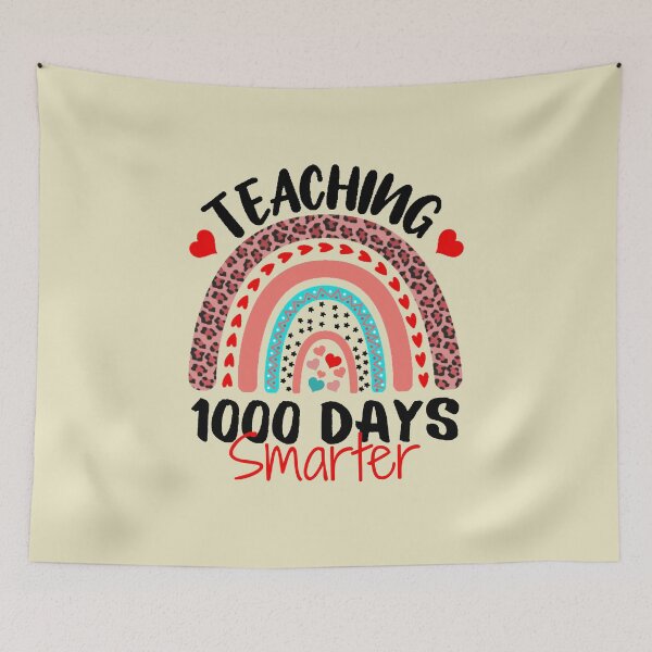 Item preview, Teaching 1000 days Smarter Happy 1000th Day Of School Rainbow Teacher designed and sold by SweetbeStore.