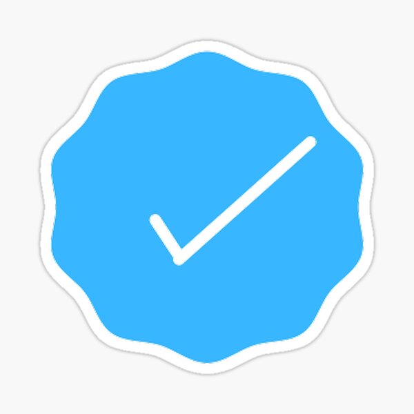 "Blue verification badge Blue verified symbol Blue verified emoji