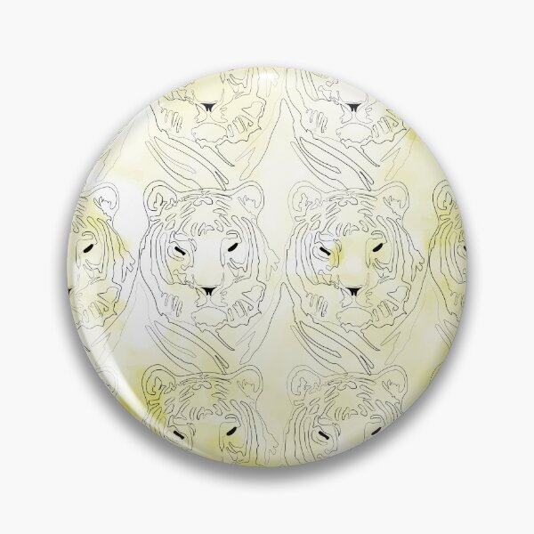 Artikelvorschau, Tiger-Gelb-Aquarellmuster entworfen und verkauft von LIRAZ ZIV.