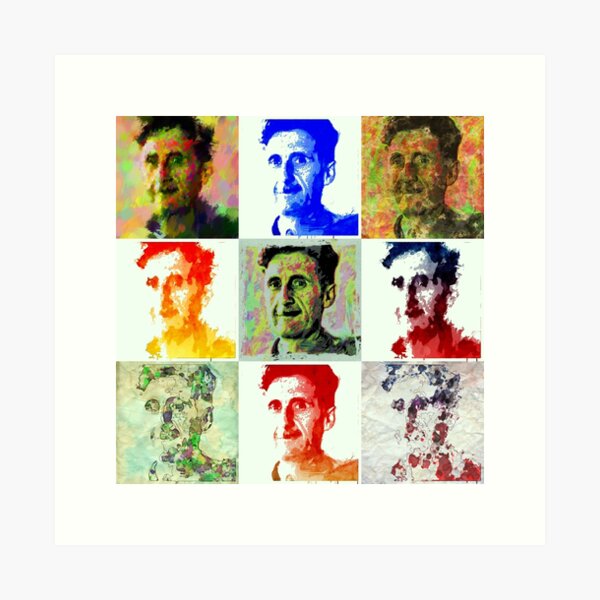 Portrait of George Orwell Art Print