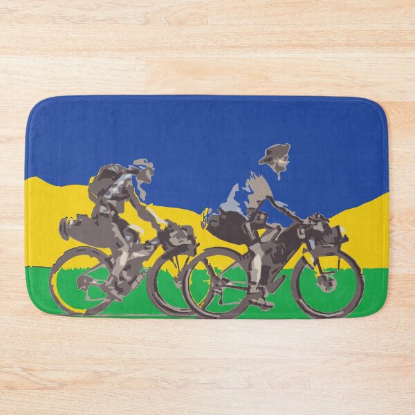 Item preview, Brazil Brasil  flag Bikepacking gravel bike solo travel travelling by bike bikepacker  designed and sold by angelpardo.