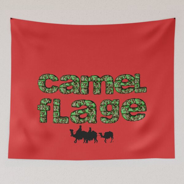 Item preview, Camelflage Camouflage Typography  - Cool, Typography Camouflage / Black Camel Silhouettes designed and sold by haRexia.