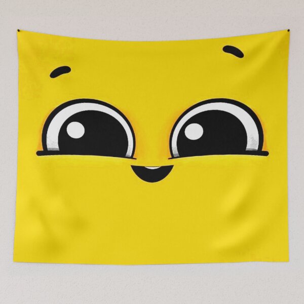 Item preview, Yellow Smile Face with Water Eyes  designed and sold by FeelTune.