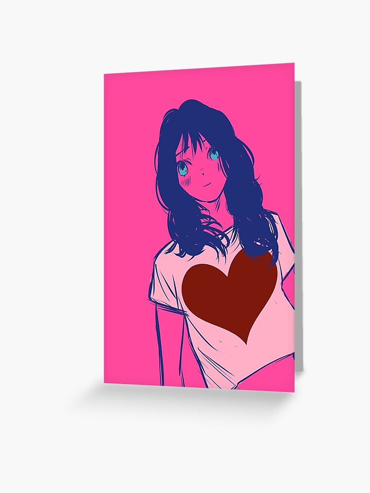 Anime Style Valentines Day Greeting Card By Adcisme Redbubble