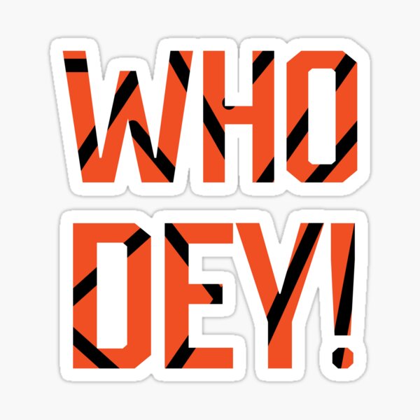 NFL Cincinnati Bengals #WhoDEY Decal