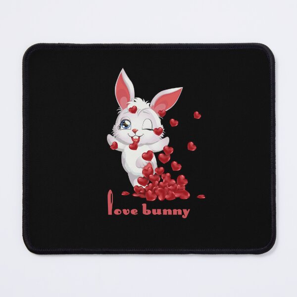 Item preview, Love Bunny (Red on Black) designed and sold by PawsitiveMum.
