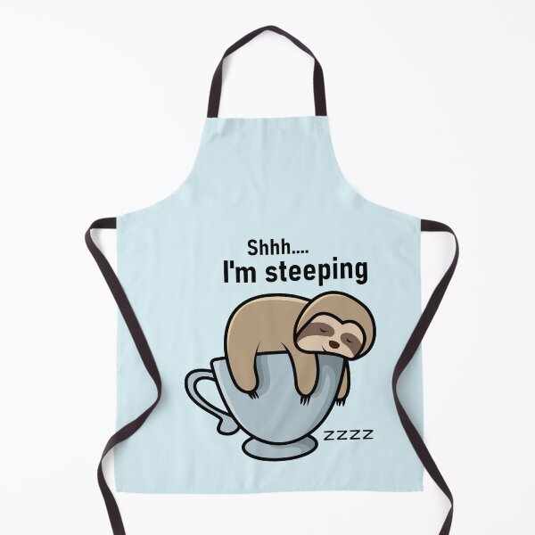 Item preview, Shh I'm Steeping - Sloth in Tea Cup Sleeping Zzz designed and sold by S Quinn.