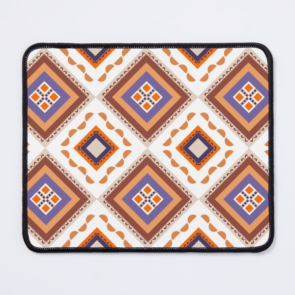 Item preview, Ethnic Pattern / Quilted Pattern / Pattern Background / Zigzag Pattern Brown Purple Orange designed and sold by RisaArt22.