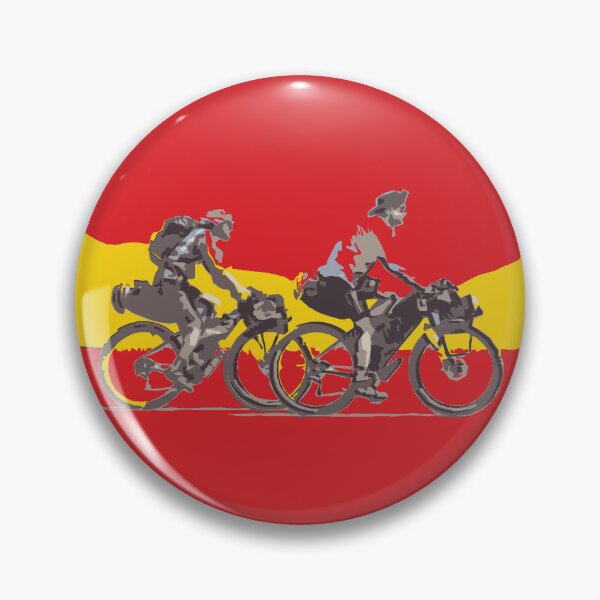 Item preview, Spain Spanish  flag Bikepacking gravel bike solo travel travelling by bike bikepacker  designed and sold by angelpardo.