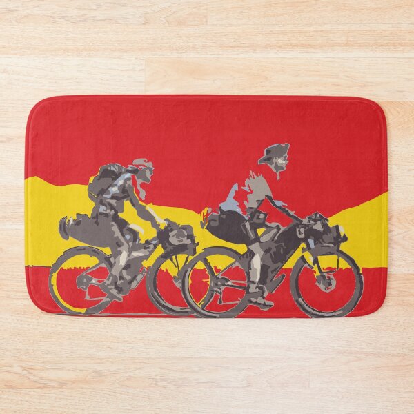 Item preview, Spain Spanish  flag Bikepacking gravel bike solo travel travelling by bike bikepacker  designed and sold by angelpardo.