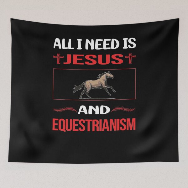Item preview, Funny Jesus Equestrianism Horse Horseback Riding designed and sold by DougPoulos.