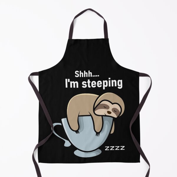 Item preview, Shh I'm Steeping - Sloth in Tea Cup Sleeping Zzz designed and sold by S Quinn.