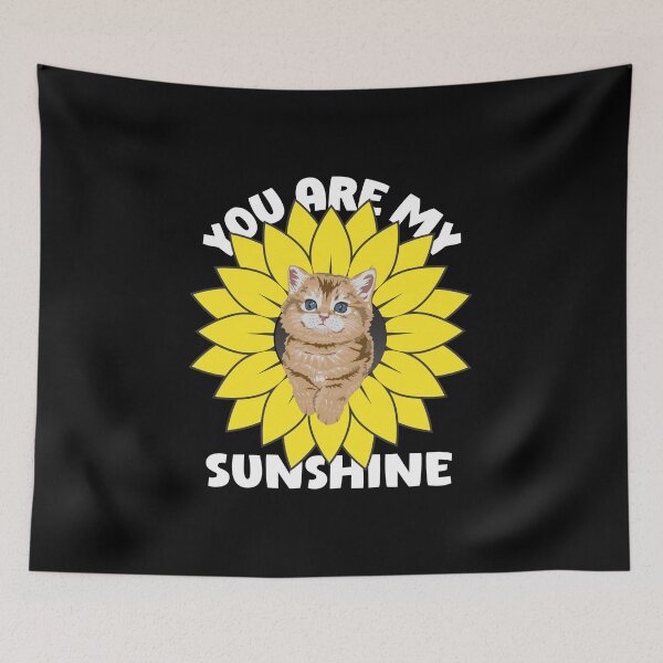 Item preview, You Are My Sunshine Cat Sunflower designed and sold by Wheeler-Styl3.