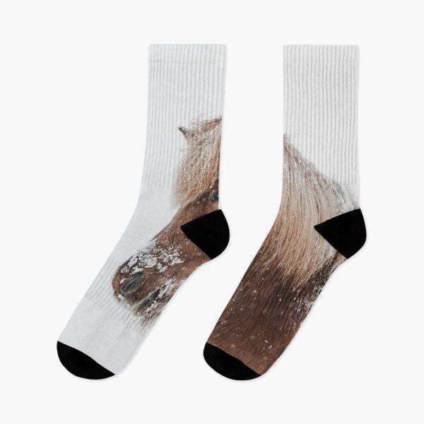Item preview, Icelandic horse in the snow designed and sold by LouisaLilja.