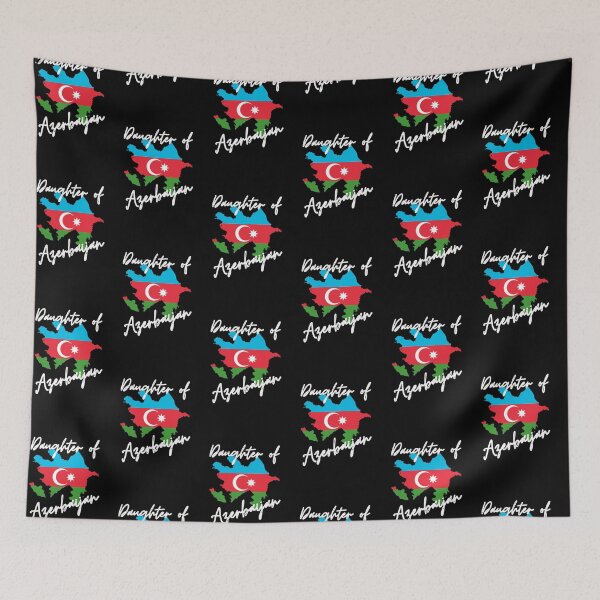 Item preview, Daughter of Azerbaijan Map Flag designed and sold by NovawayDirect.