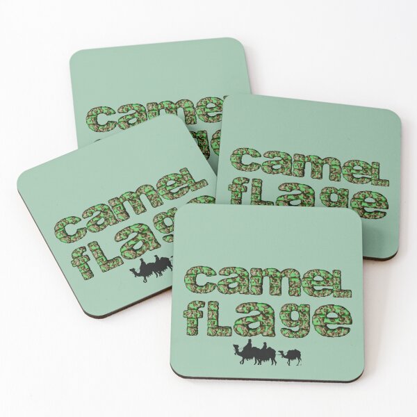 Item preview, Camelflage Camouflage Typography  - Cool, Typography Camouflage / Black Camel Silhouettes designed and sold by haRexia.