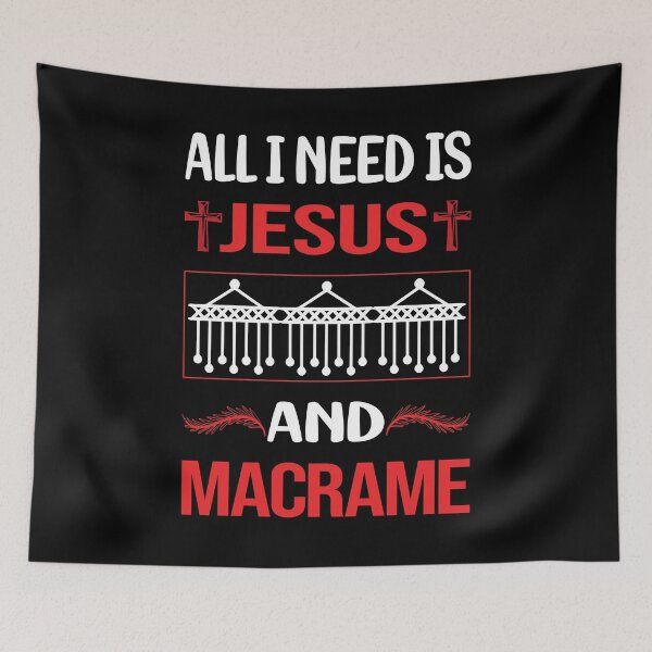 Item preview, Funny Jesus Macrame designed and sold by FifineCroteau.