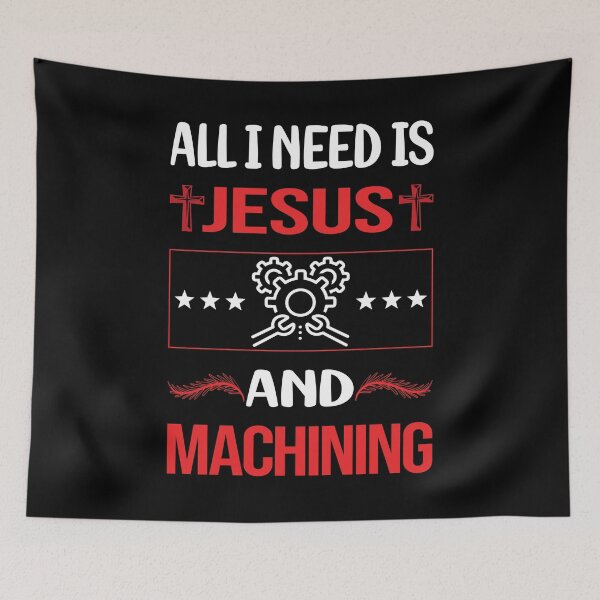 Item preview, Funny Jesus Machining Machinist designed and sold by FifineCroteau.