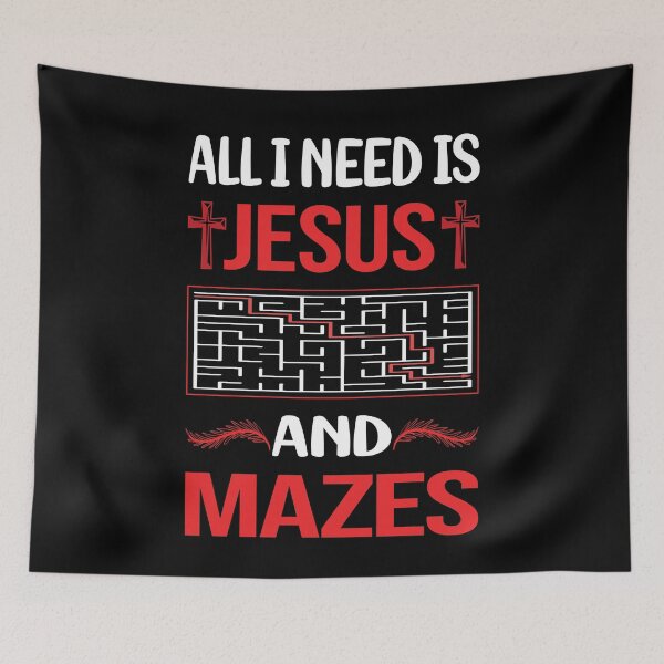 Item preview, Funny Jesus Mazes Maze designed and sold by FifineCroteau.