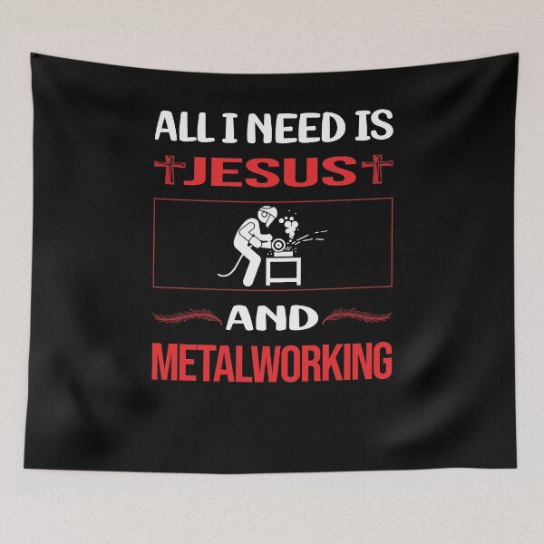 Item preview, Funny Jesus Metalworking Metalworker Metal Working designed and sold by FifineCroteau.
