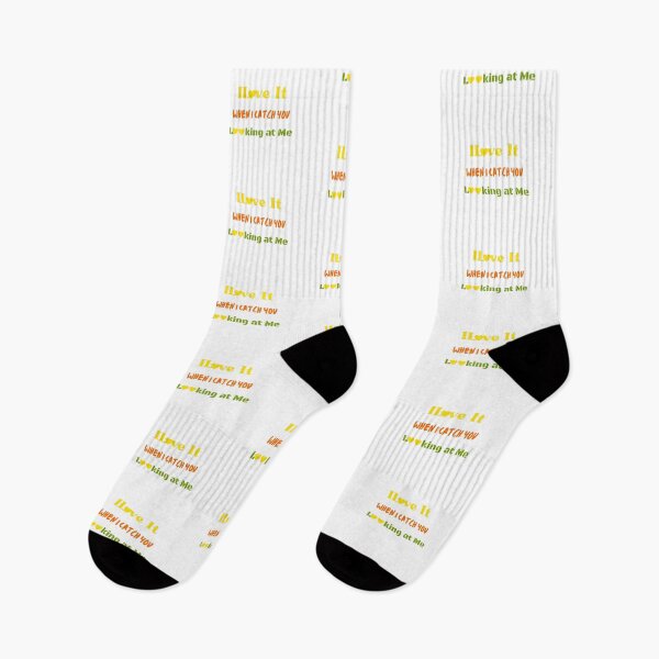 Item preview, I love it when i catch you looking at me ,bright colourful worm love designed and sold by DeeCeeFashion.