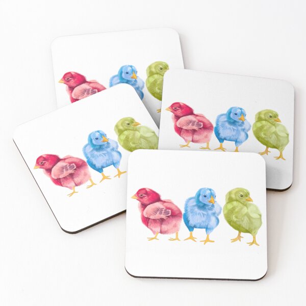 Item preview, A Trio of Colorful Cute Chicks designed and sold by Kirsike.