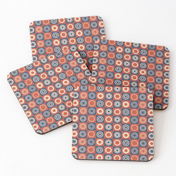 Item preview, Sirkel, Vintage 70s Circle in Checkered Pattern designed and sold by BesanoStyle.