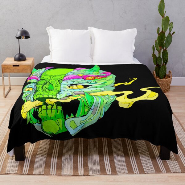 Item preview, Neon Skull, Skeleton, Demon Oni, Death, Smile, Green designed and sold by Maculele.