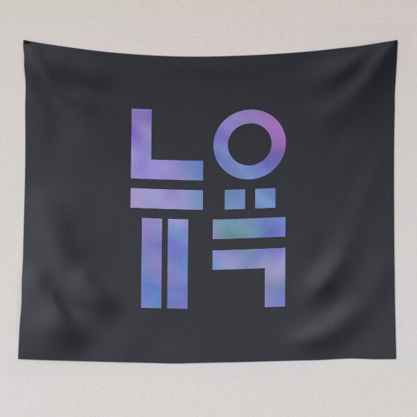 Item preview, New York 뉴욕 Korean typography Purple designed and sold by tammist.