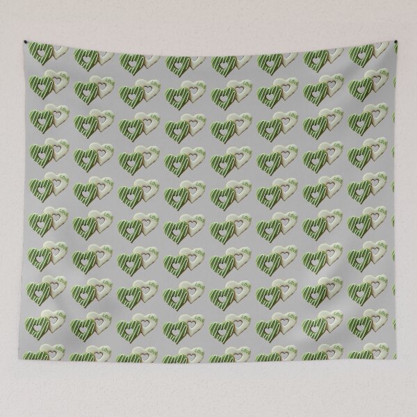 Item preview, Matcha heart doughnut cookies designed and sold by aiko-p.