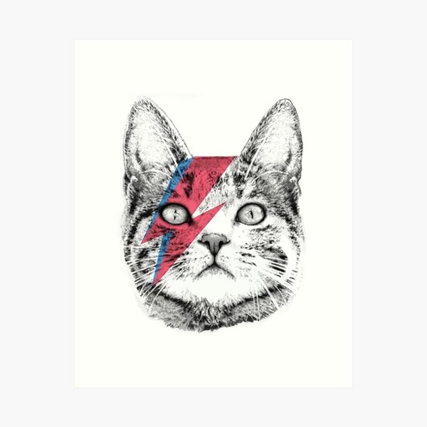 Item preview, Ziggy Stardust Cat, David Bowie, Wo designed and sold by VieranDnaa.