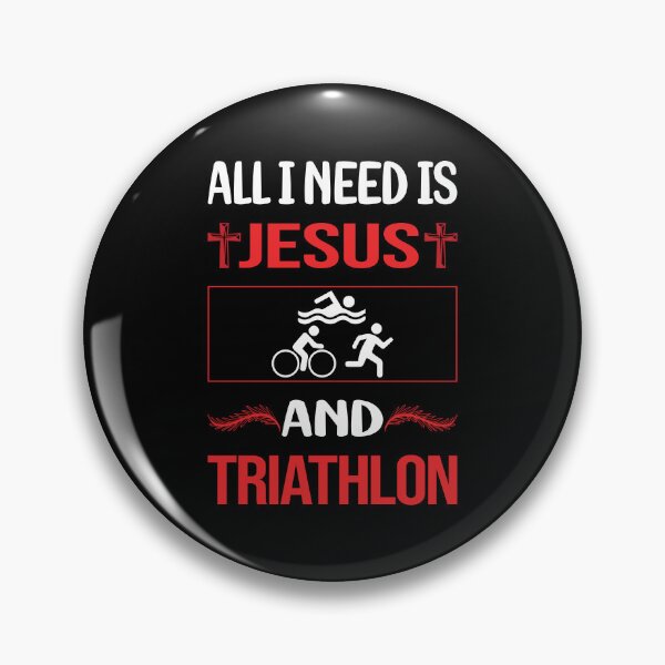 Item preview, Funny Jesus Triathlon Triathlete designed and sold by SunnyShop123.