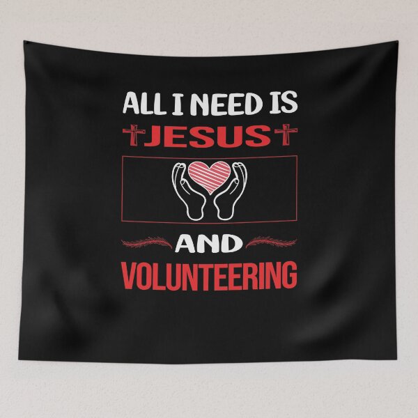 Item preview, Funny Jesus Volunteering Volunteer designed and sold by SunnyShop123.