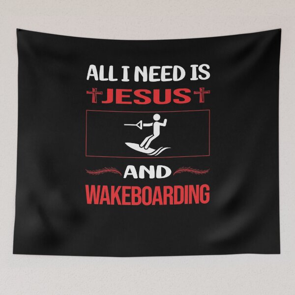 Item preview, Funny Jesus Wakeboarding Wakeboard Wakeboarder designed and sold by SunnyShop123.