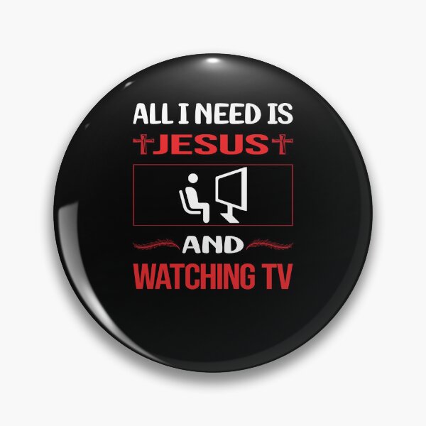 Item preview, Funny Jesus Watching TV designed and sold by SunnyShop123.