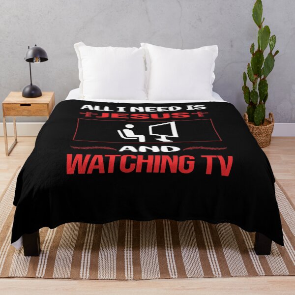 Item preview, Funny Jesus Watching TV designed and sold by SunnyShop123.