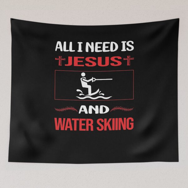Item preview, Funny Jesus Water Skiing designed and sold by SunnyShop123.