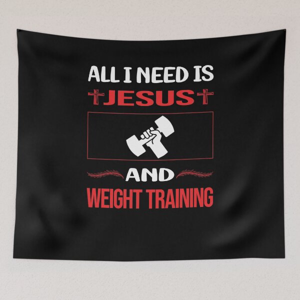 Item preview, Funny Jesus Weight Training designed and sold by SunnyShop123.