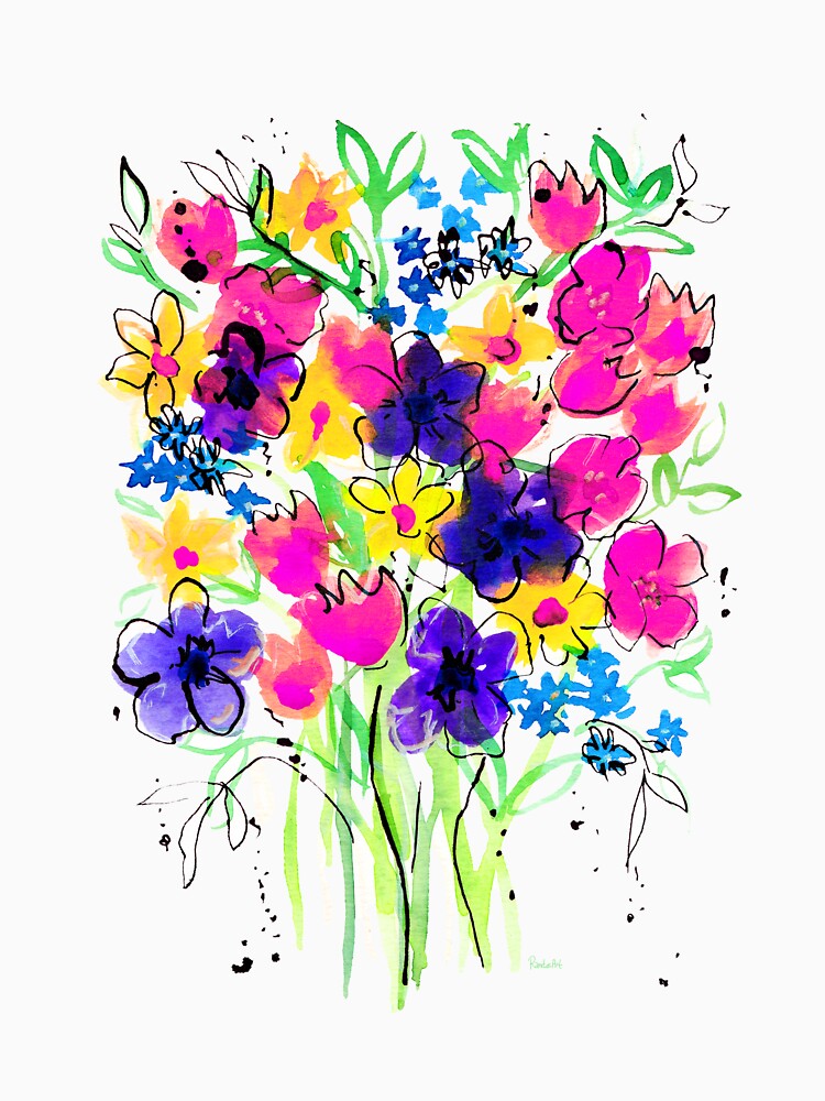 wilde blumen bouquet von RanitasArt