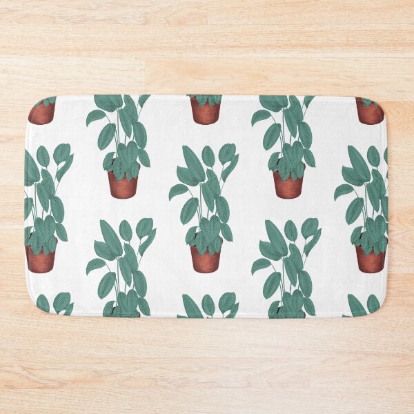 Item preview, Cute potted rubber tree plant - ficus botanical design designed and sold by Balsamista-art.