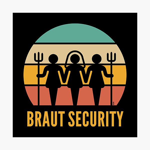 Item preview, Braut Security (Hen Party / Sunset) designed and sold by Roderix.